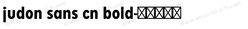 judon sans cn bold字体转换